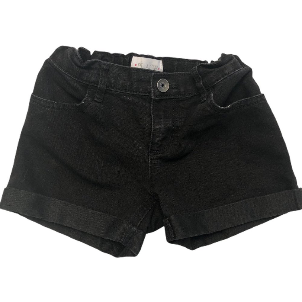 Children's Place Black Adjustable Waist Shorts